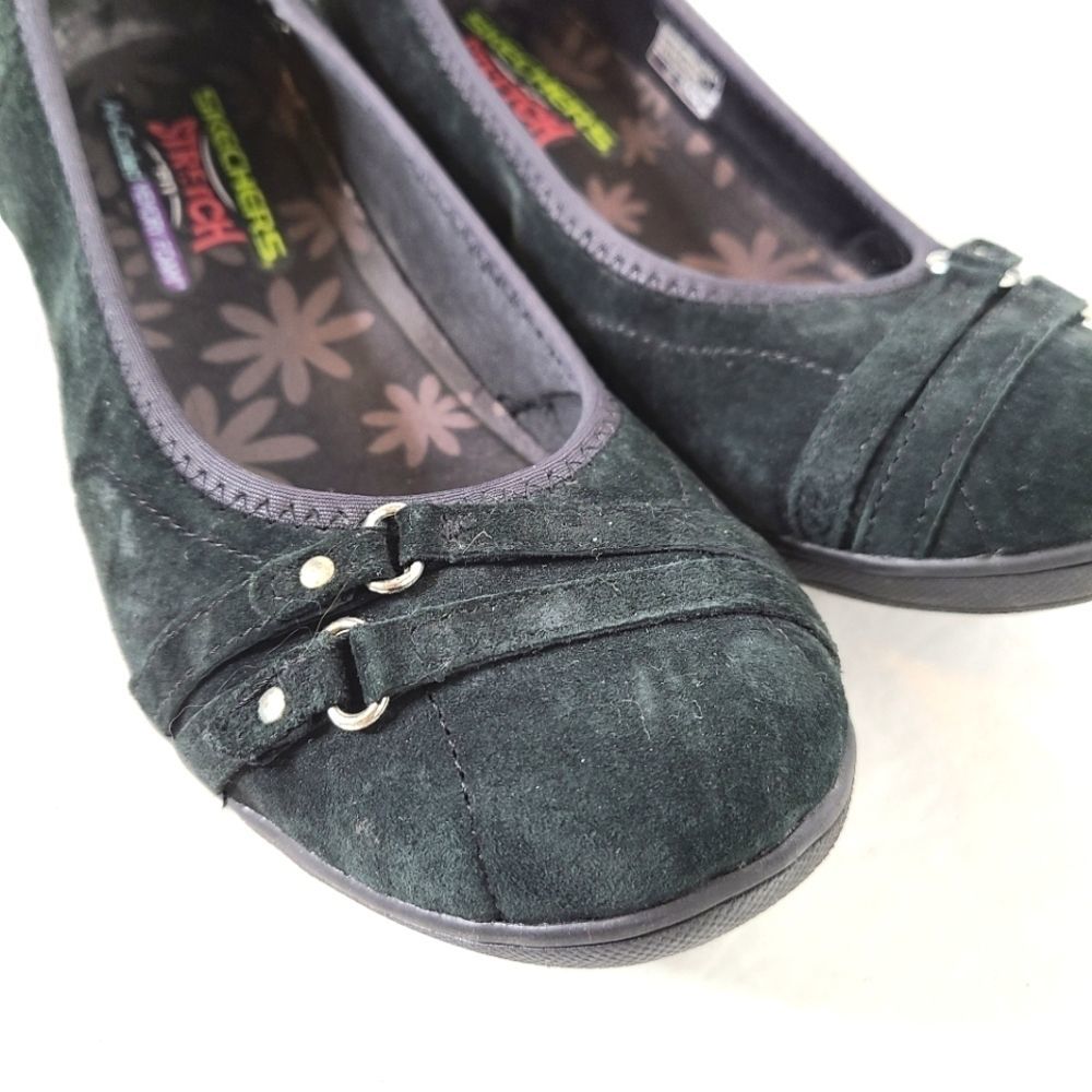 Sketchers Suede Memory Foam Slide On's Size 8.5 - image 6